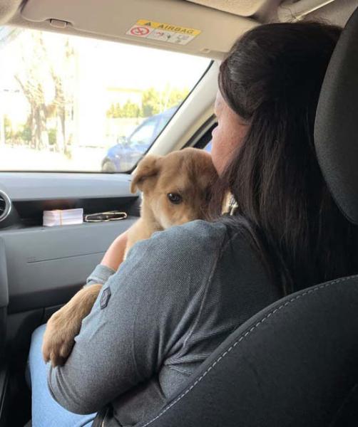 Jen & puppy