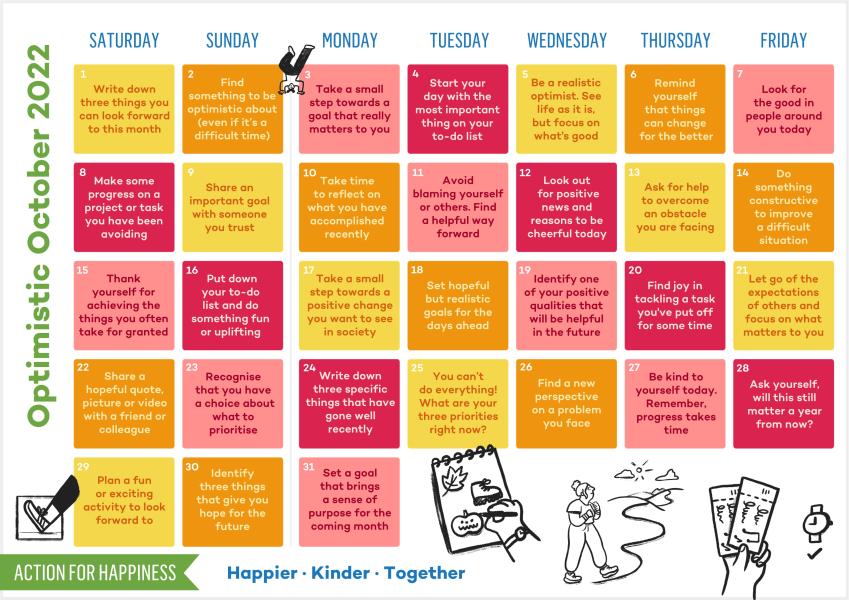 Action for Happiness calendar Oct 22